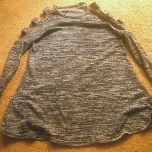 Grey and black dress